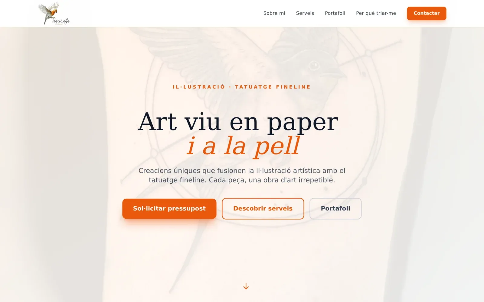 Captura de la web de Neuse Feart